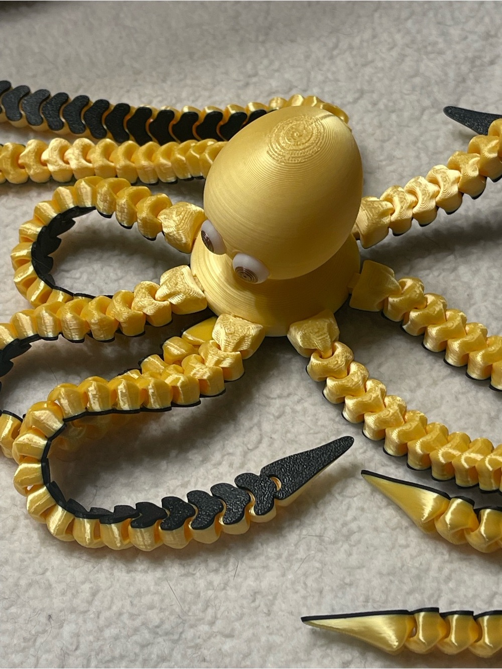 Yellow Octopus & Bendable Sea Creature 3-D printer